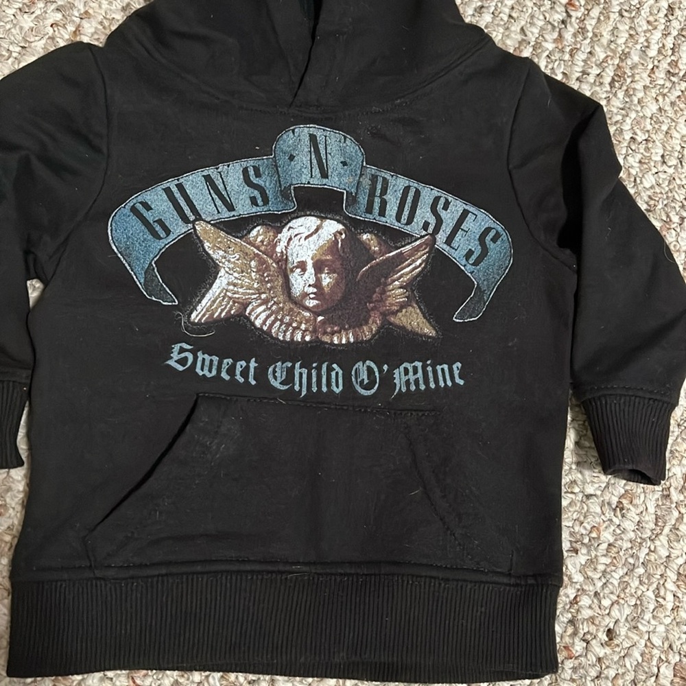Guns n Roses Hoodie Sweatshirt Infant Size 12 Months Black